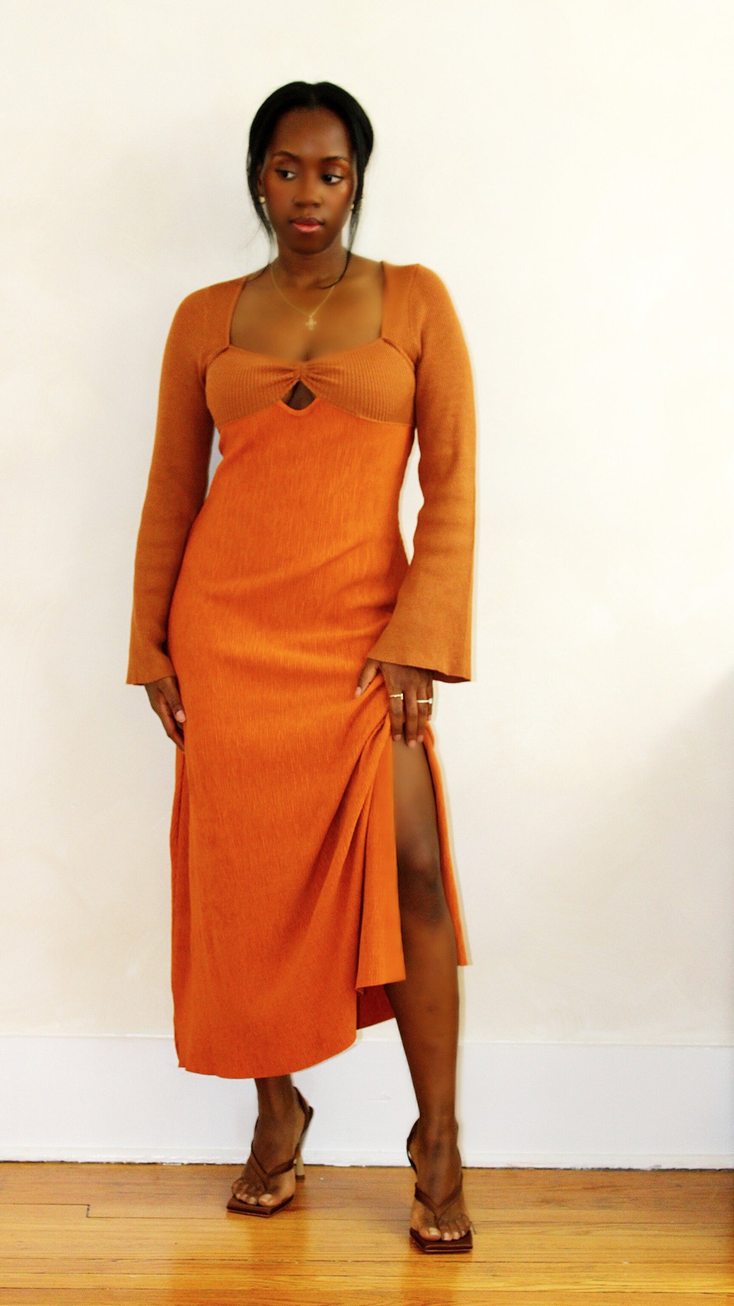 Pumpkin Spice Maxi Dress