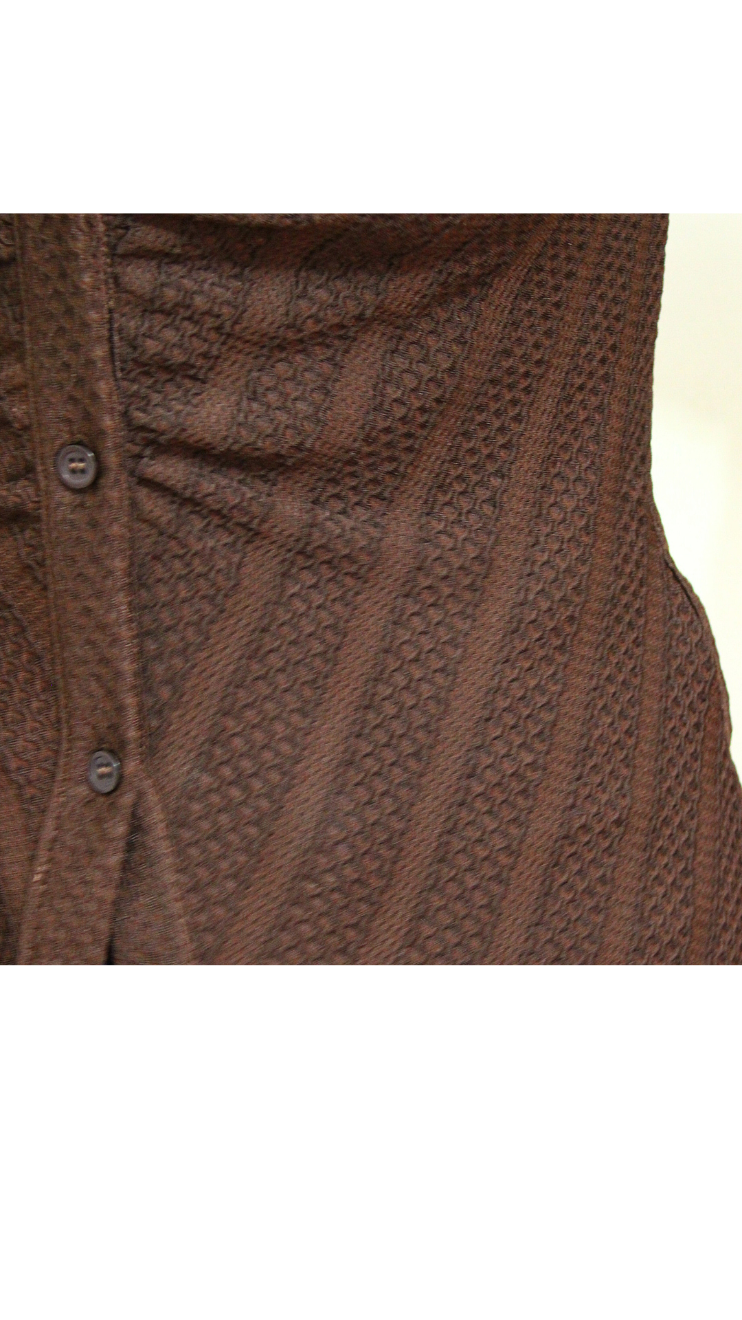 Stripped Button up Shirt - Chocolate