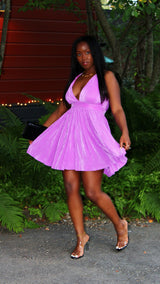 Baby Doll  Dress -Purple